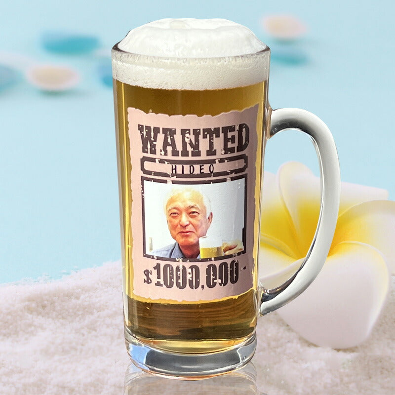 【化粧箱入り】 写真入り 名入れ ビールジョッキ プレゼント 名前入り ペット うちの子 写真 オリジナル グッズ 犬 猫 ペットグッズ ジョッキ 印刷 印字 グラス コップ ビアグラス おしゃれ ビールグラス ギフト 日本製 ビアジョッキ 435ml PSYN-15