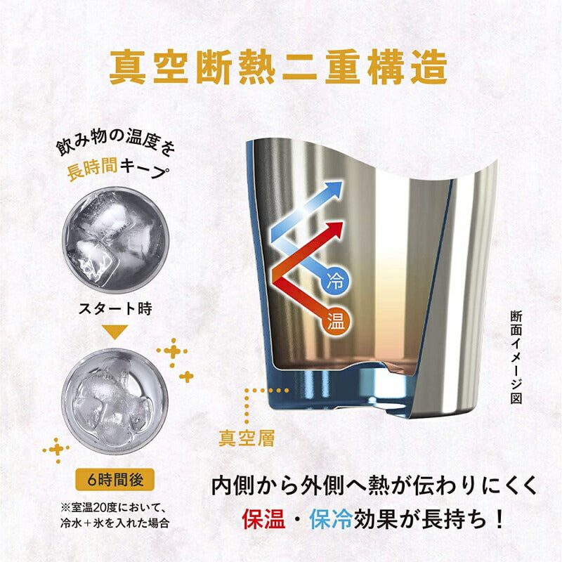名入れ タンブラー サーモス 名前入り プレゼント 真空断熱 保温 保冷 ステンレス 彫刻 刻印 グラス コップ おしゃれ ビールグラス 父の日 母の日 還暦祝い 退職 誕生日 結婚祝い ネーム入れ 男性 女性 バースデー ギフト 送料無料 400 ml 光沢 JMO-GP2 SL 単品 C11